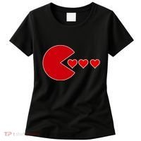 Cute Valentines Day Gamer Hear Retro Women's T-Shirt thumb 0