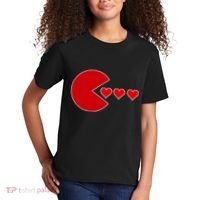 Cute Valentines Day Gamer Hear Retro Kids T-Shirt thumb 2