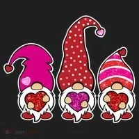 Cute Valentine's Day Gnomes Women's Sweatshirt thumb 2