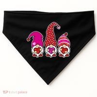 Cute Valentine's Day Gnomes USA-Made Doggie Bandana thumb 0