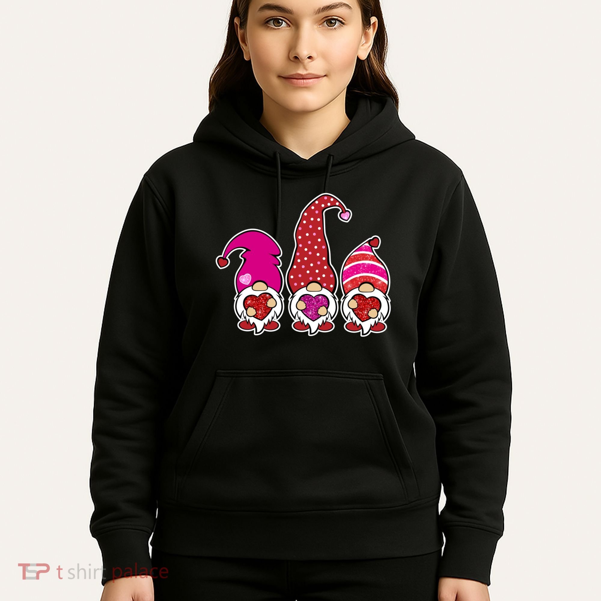 Cute Valentine's Day Gnomes Hoodie