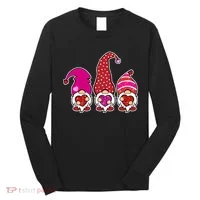 Cute Valentine's Day Gnomes Long Sleeve Shirt thumb 0
