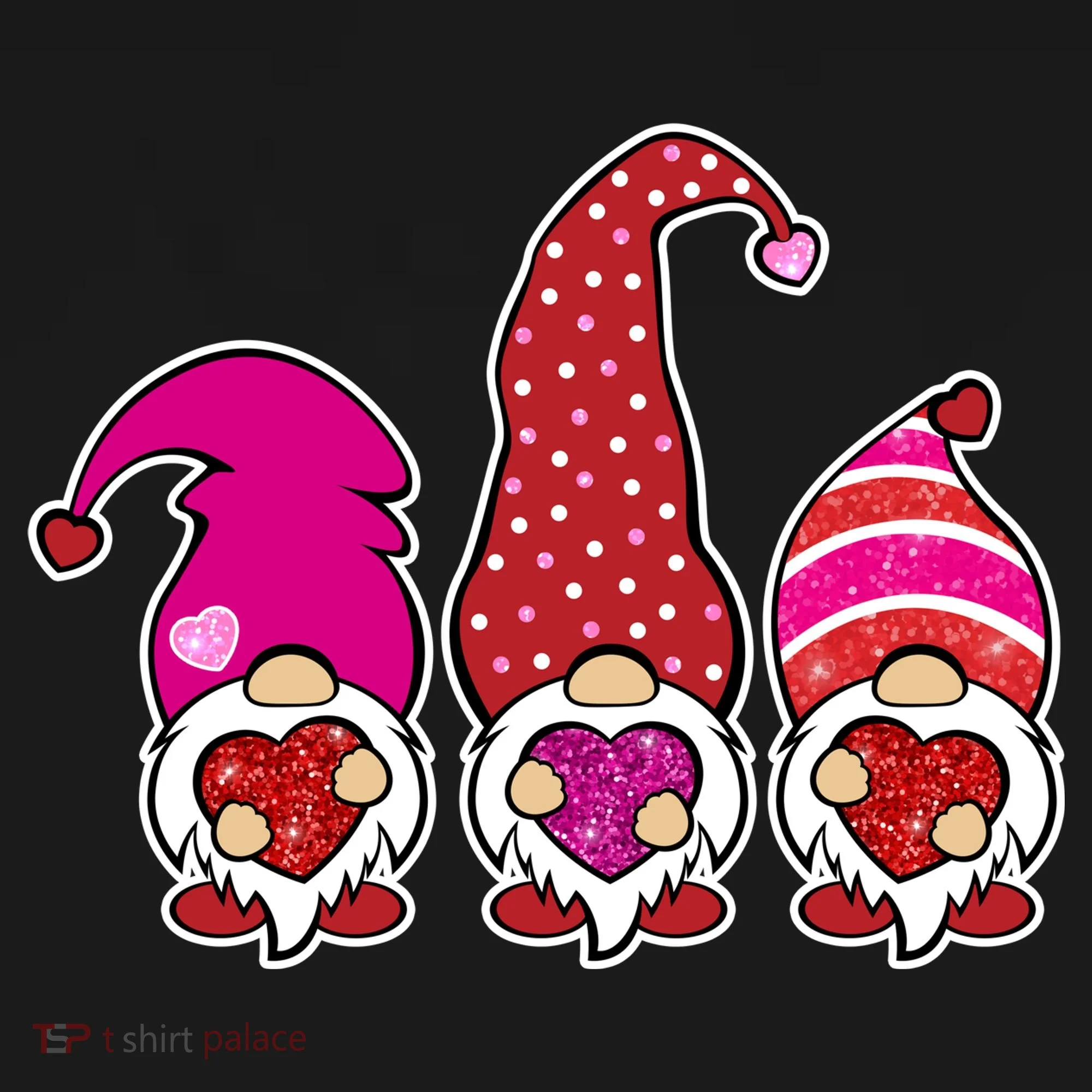 Cute Valentine's Day Gnomes Long Sleeve Shirt