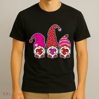 Cute Valentine's Day Gnomes T-Shirt thumb 3