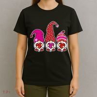 Cute Valentine's Day Gnomes T-Shirt thumb 4