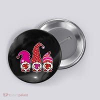 Cute Valentine's Day Gnomes Button thumb 0