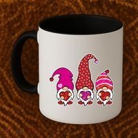 Cute Valentine's Day Gnomes Coffee Mug thumb 2