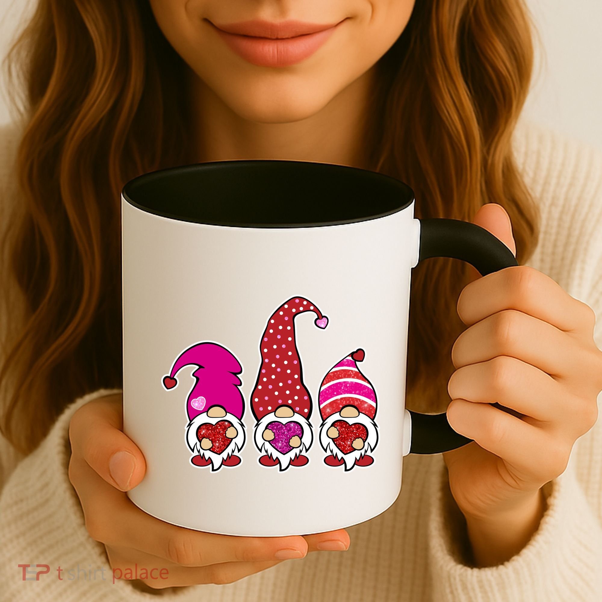 Cute Valentine's Day Gnomes Coffee Mug