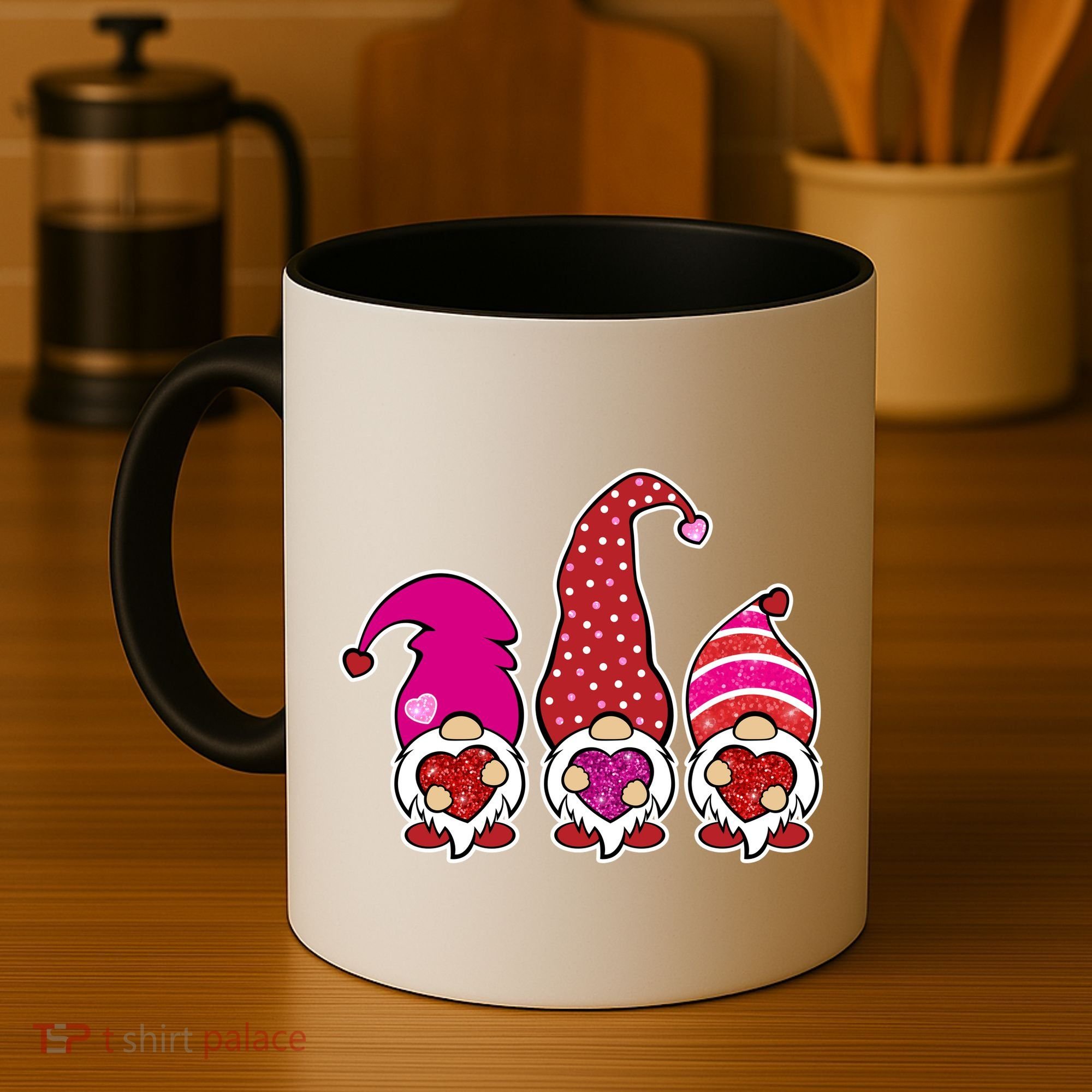 Cute Valentine's Day Gnomes Coffee Mug