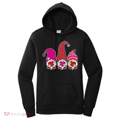 Cute Valentine's Day Gnomes Women's Hoodie