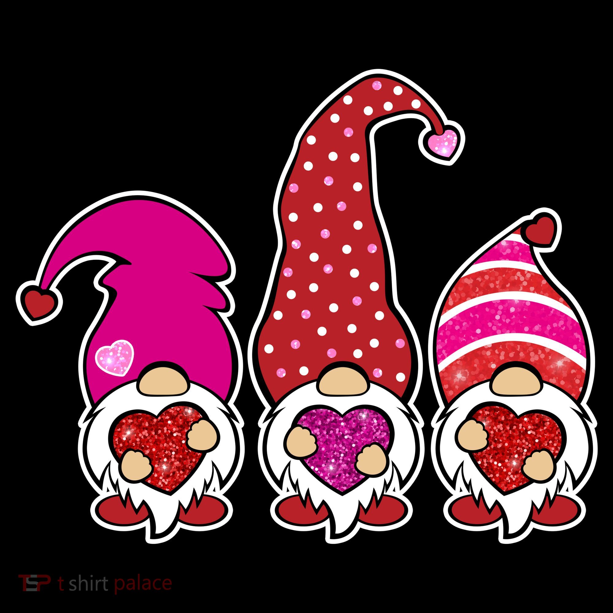 Cute Valentine's Day Gnomes Women's Hoodie
