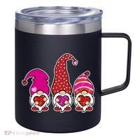 Cute Valentine's Day Gnomes 12oz Stainless Steel Coffee Mug thumb 0