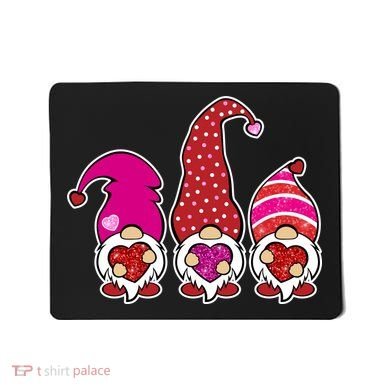 Cute Valentine's Day Gnomes Mousepad