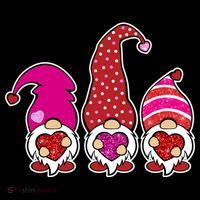 Cute Valentine's Day Gnomes Ornament thumb 1