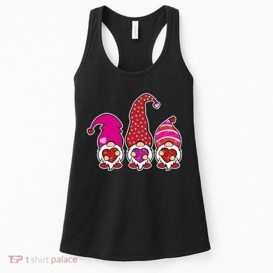 Cute Valentine's Day Gnomes Women's Tank Top
