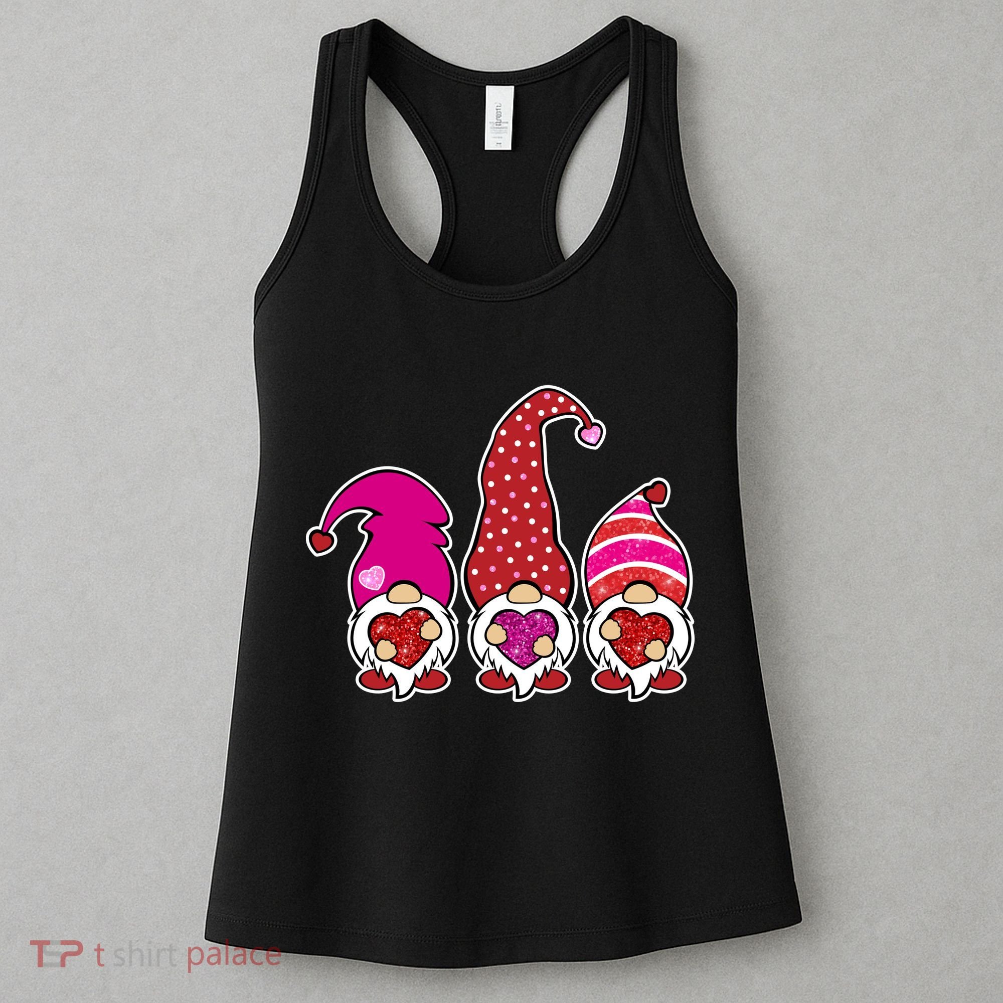 Cute Valentine's Day Gnomes Women's Tank Top