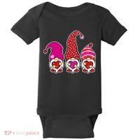 Cute Valentine's Day Gnomes Baby Bodysuit thumb 0