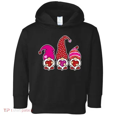 Cute Valentine's Day Gnomes Toddler Hoodie