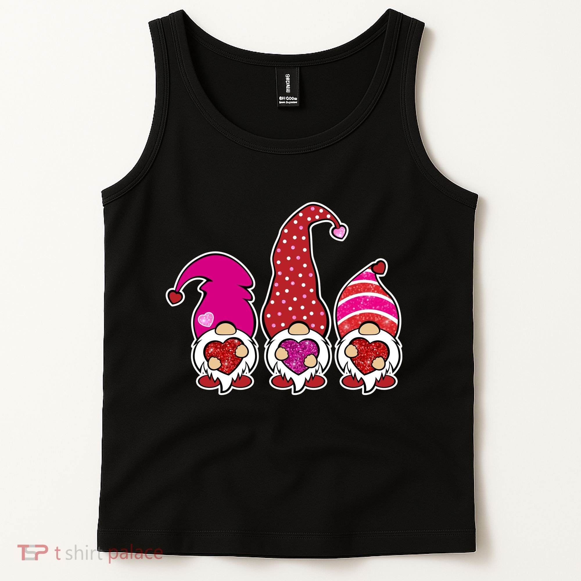Cute Valentine's Day Gnomes Tank Top
