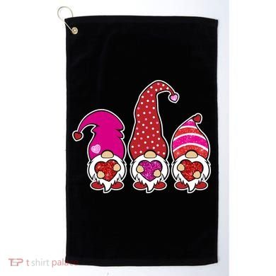 Cute Valentine's Day Gnomes Golf Towel