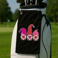 Cute Valentine's Day Gnomes Golf Towel thumb 2