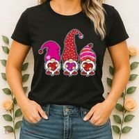 Cute Valentine's Day Gnomes Women's T-Shirt thumb 2