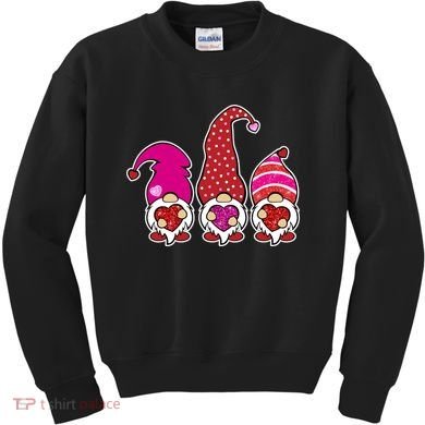 Cute Valentine's Day Gnomes Kids Sweatshirt