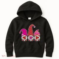 Cute Valentine's Day Gnomes Kids Hoodie thumb 0