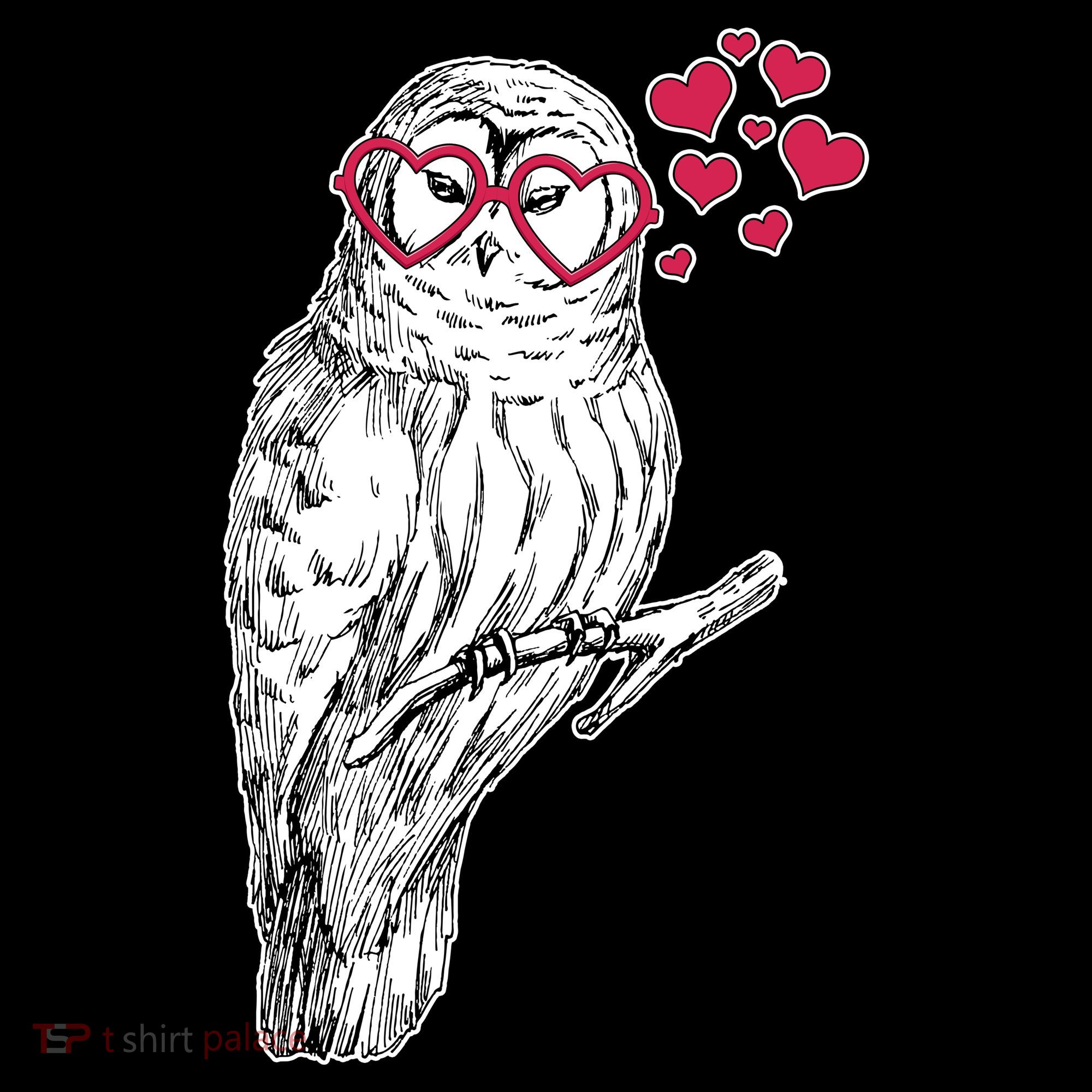 Cute Valentine's Day Heart Glasses Owl Love Coffee Mug