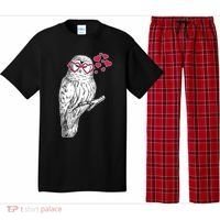 Cute Valentine's Day Heart Glasses Owl Love Pajama Set thumb 0