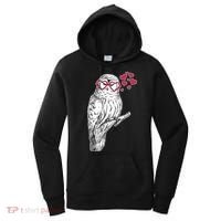 Cute Valentine's Day Heart Glasses Owl Love Women's Hoodie thumb 0