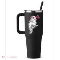 Cute Valentine's Day Heart Glasses Owl Love 40oz Vacuum Insulated Stainless Steel Travel Tumbler thumb 2