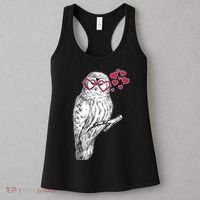 Cute Valentine's Day Heart Glasses Owl Love Women's Tank Top thumb 3