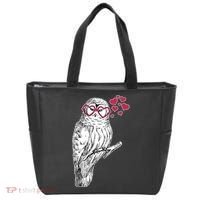 Cute Valentine's Day Heart Glasses Owl Love Tote Bag thumb 0