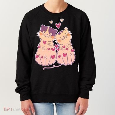 Cute Valentine's Day Kitties Women's Sweatshirt