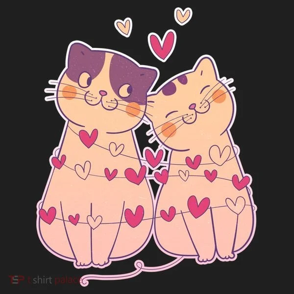 Cute Valentine's Day Kitties Women's Sweatshirt