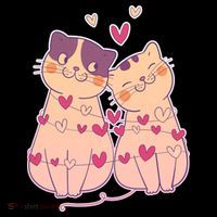 Cute Valentine's Day Kitties Backpack thumb 2