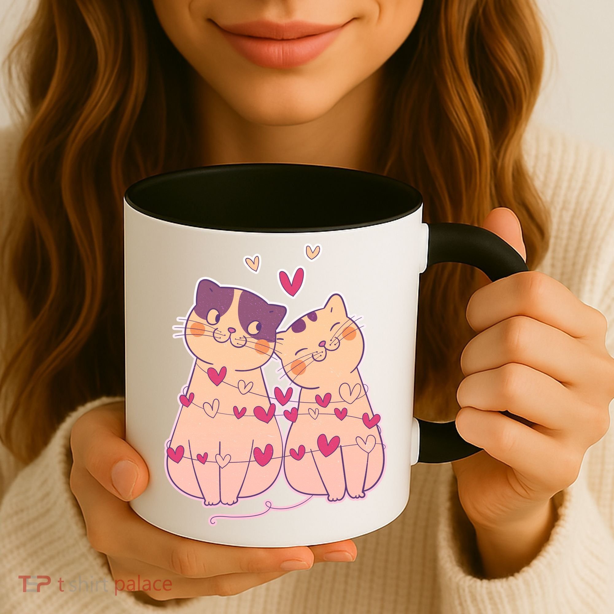 Cute Valentine's Day Kitties Coffee Mug