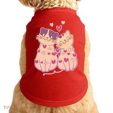 Cute Valentine's Day Kitties Doggie Tank