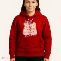 Cute Valentine's Day Kitties Hoodie thumb 5