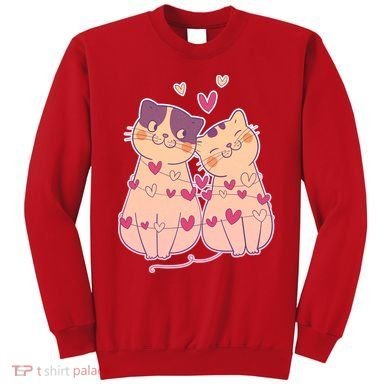 Cute Valentine's Day Kitties Sweatshirt