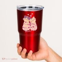 Cute Valentine's Day Kitties Tumbler thumb 2
