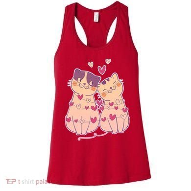 Cute Valentine's Day Kitties Women's Tank Top