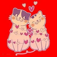 Cute Valentine's Day Kitties Toddler Hoodie thumb 2