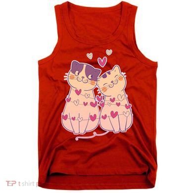 Cute Valentine's Day Kitties Tank Top