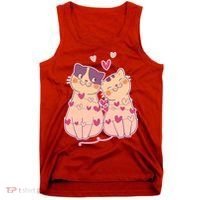 Cute Valentine's Day Kitties Tank Top thumb 0