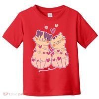 Cute Valentine's Day Kitties Toddler T-Shirt thumb 0