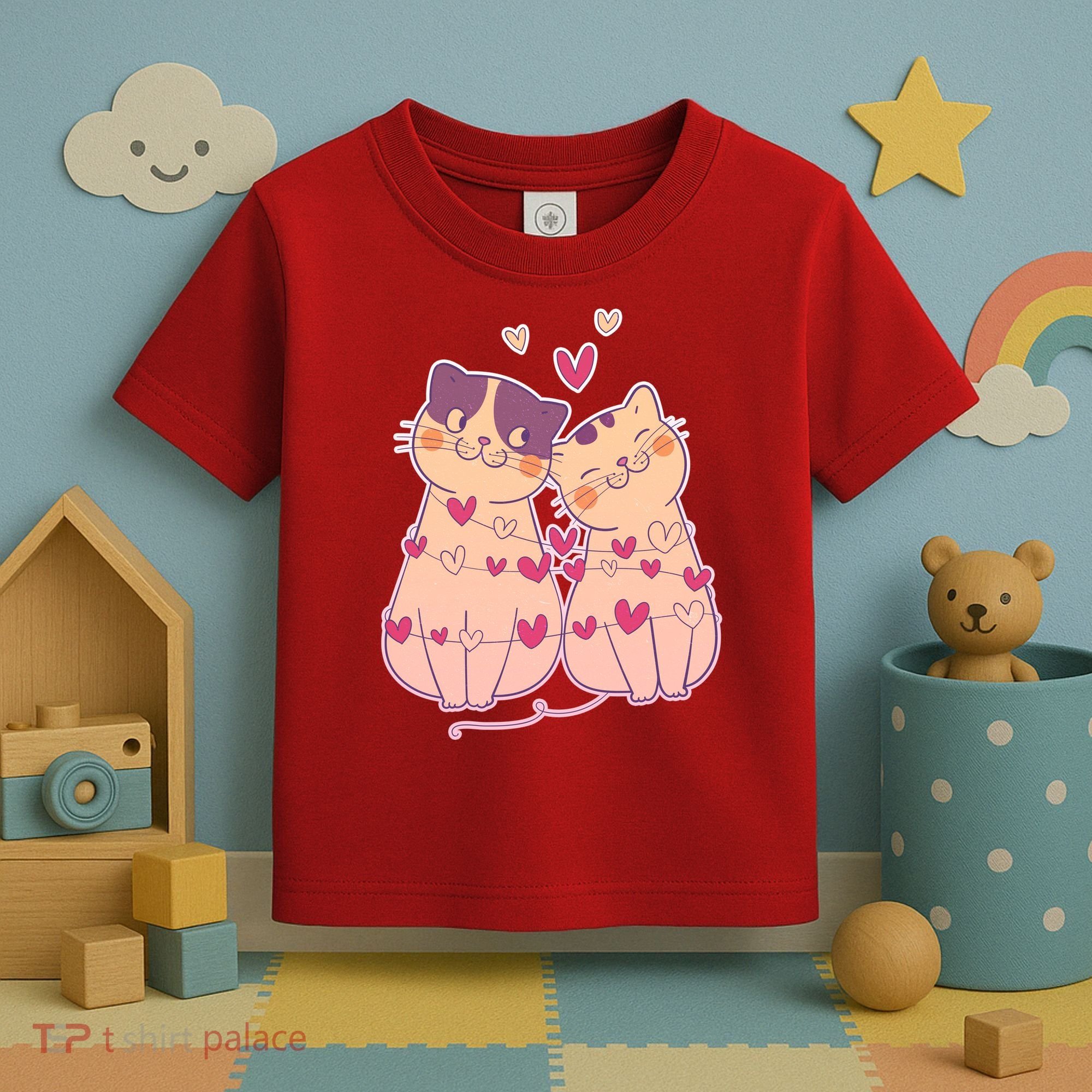 Cute Valentine's Day Kitties Toddler T-Shirt