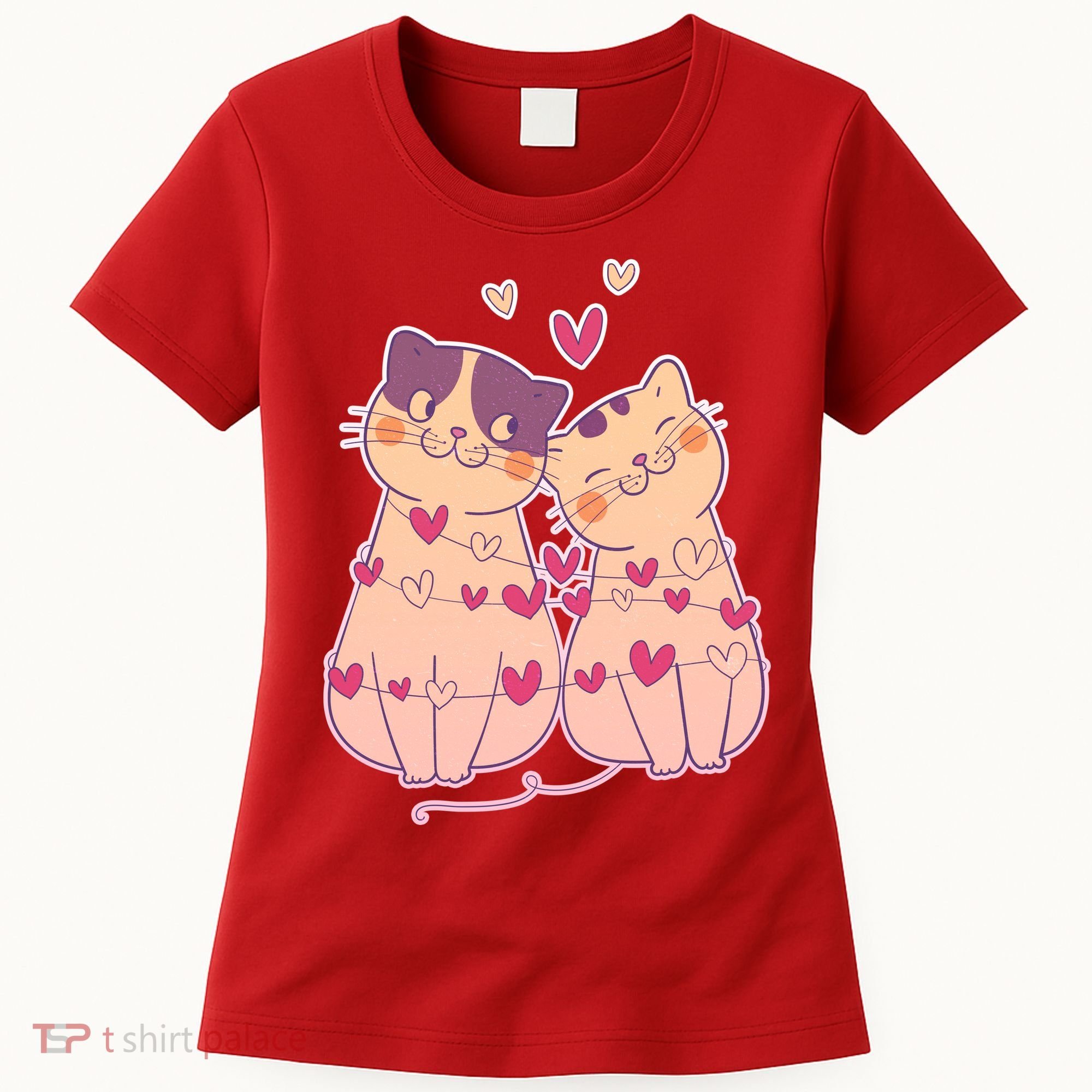 Cute Valentine's Day Kitties Women's T-Shirt