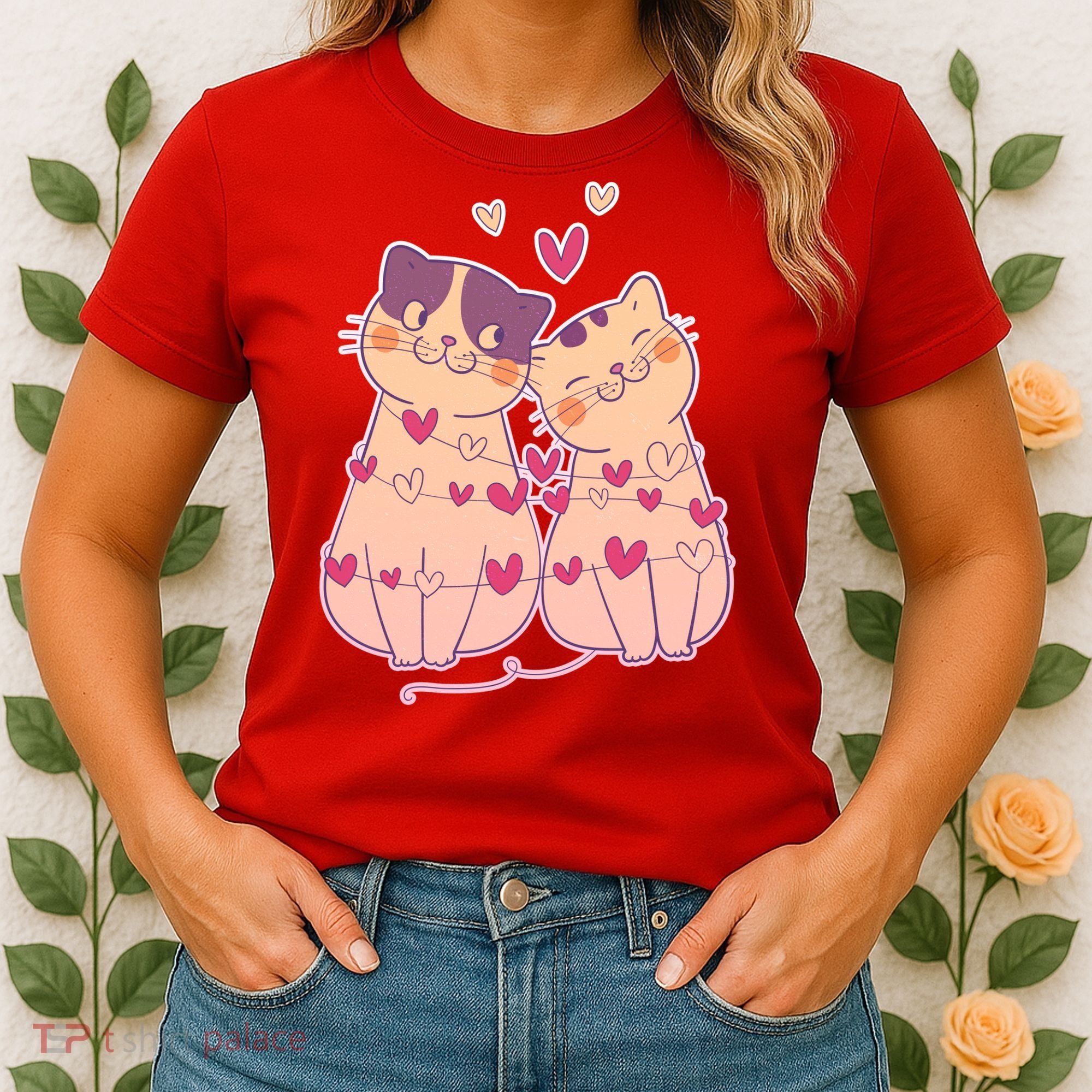 Cute Valentine's Day Kitties Women's T-Shirt